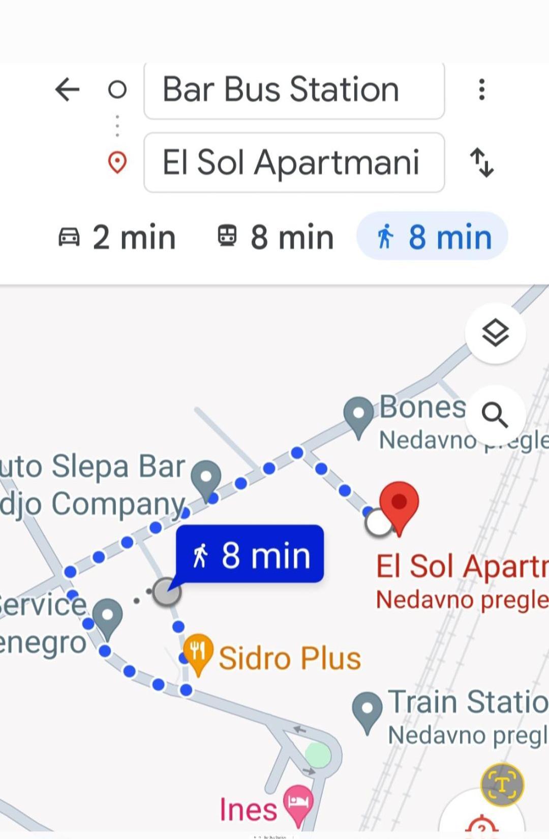 El Sol Apartmani Bar Exteriör bild